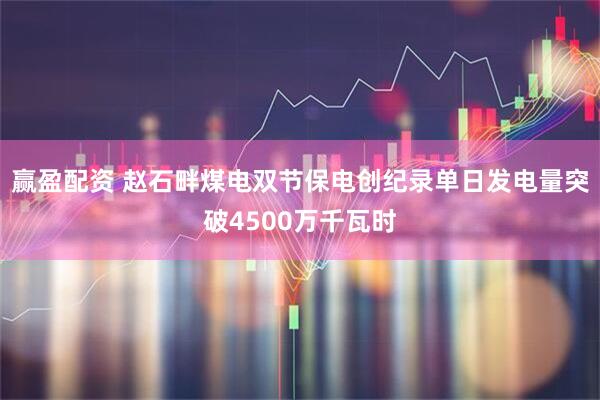 赢盈配资 赵石畔煤电双节保电创纪录单日发电量突破4500万千瓦时